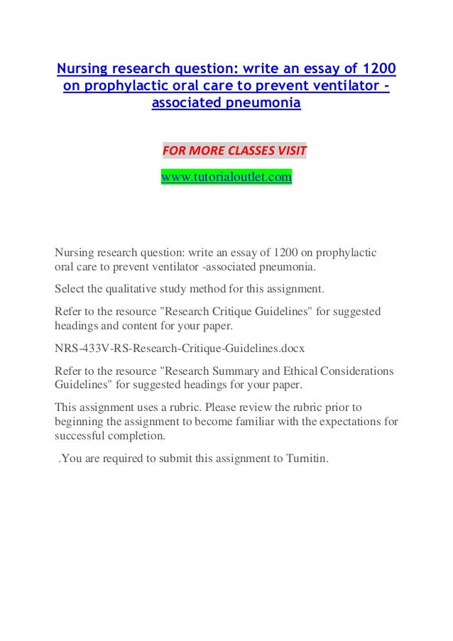 nursing essay on pneumonia